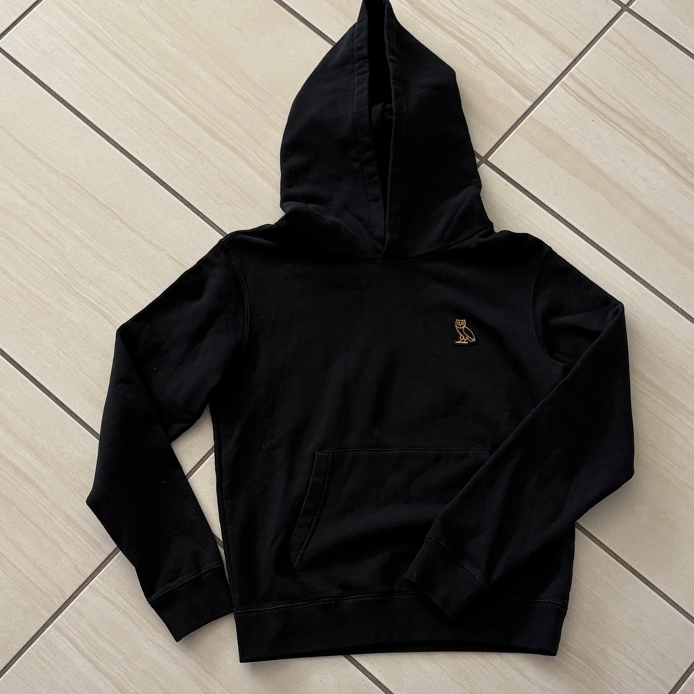 Octobers very Own OVO boys sweatshirt Sz L 10/12 black hoodie